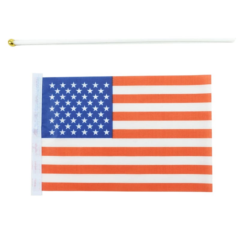 mflagperft Small American Flags On Stick, Mini Handheld American USA Flag, Ideal For Party Parades Sports Events Patriotic Festival 4th Of July Decorations - Image 4